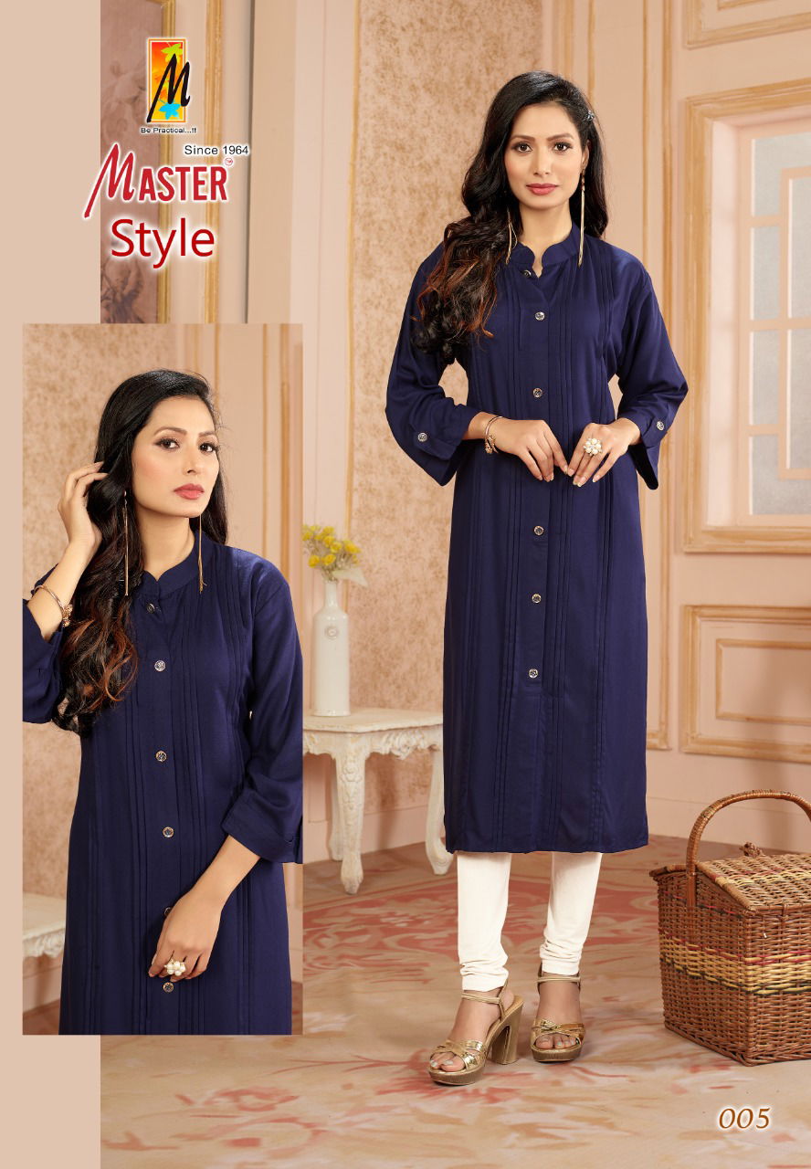 Master Style Ethnic Wear Designer Wholesale Kurti Collection 